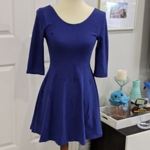 Blue skater dress